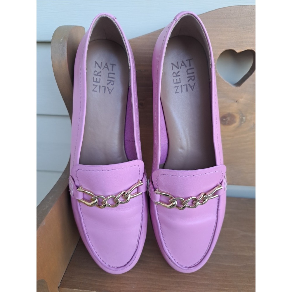 Naturalizer Women's Sawyer Loafers Rose Pink Slip-On Leather Comfort Shoes 9.5 M - Picture 2 of 16